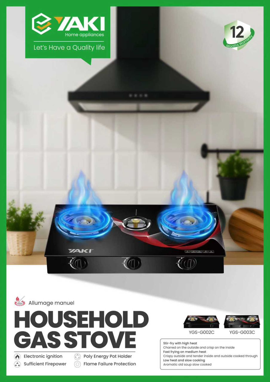 Cuisinière à gaz - 3 Feux