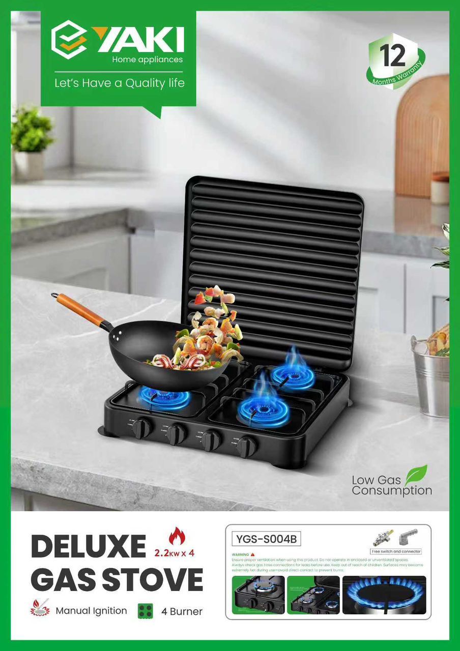 Cuisinière à gaz - 4 Feux